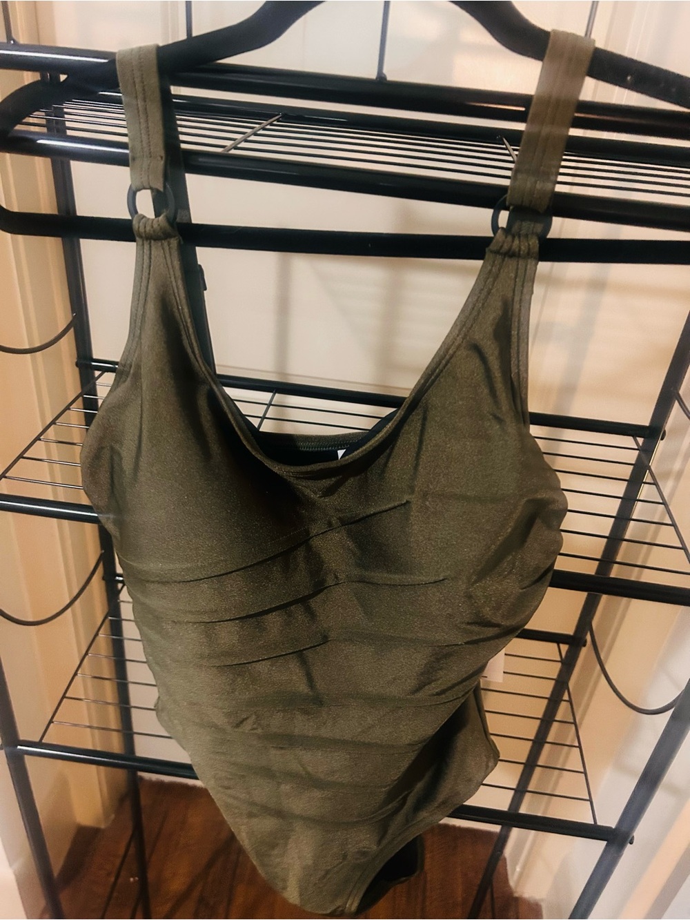 Nordstrom Olive Green One-Piece Swimsuit - Picture 2 of 5